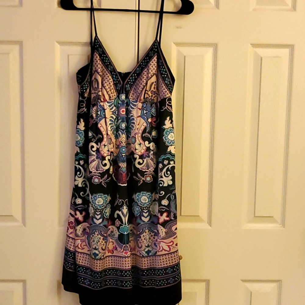 Silk multi color sundress